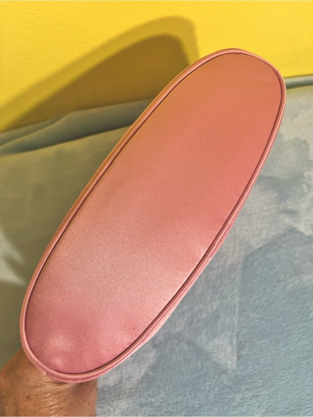 Prada Candy Pink Satin Cosmetic / Makeup Bag Clutch – Like New Condition 💗